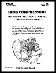 Fuji Electronic O&M Manual for Ring Compressors - 0th and 4th Series